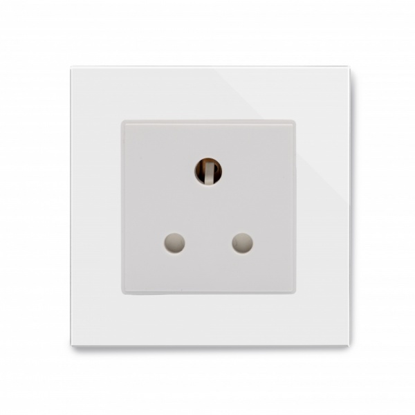 Crystal PG 15A Round Pin Socket White